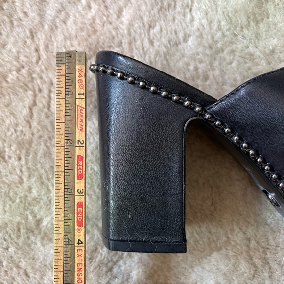 Cecelia New York  Roper Cutout Mule Heel Boho Western Style Black Leather Sz 8.5 - Picture 8 of 16